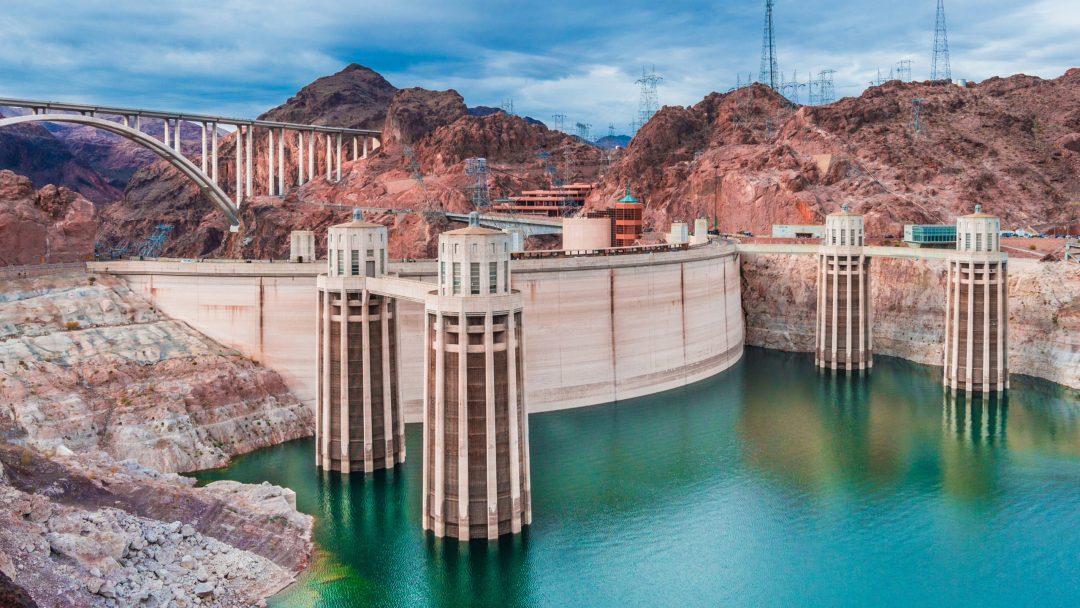 Boulder Dam view from lake