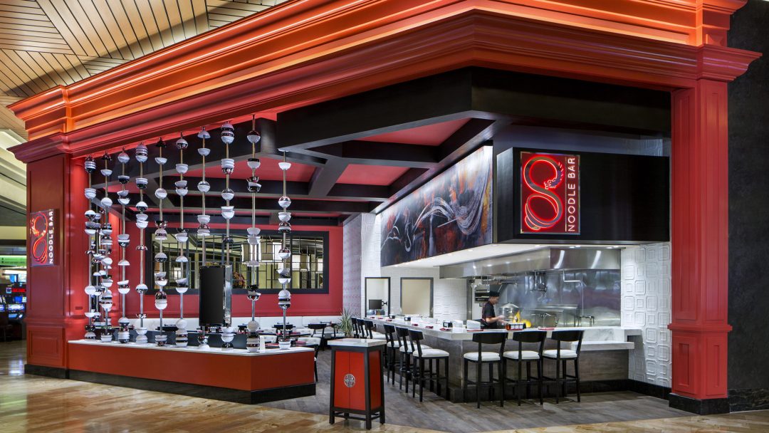 a photo of the entrance of 8 noodle bar