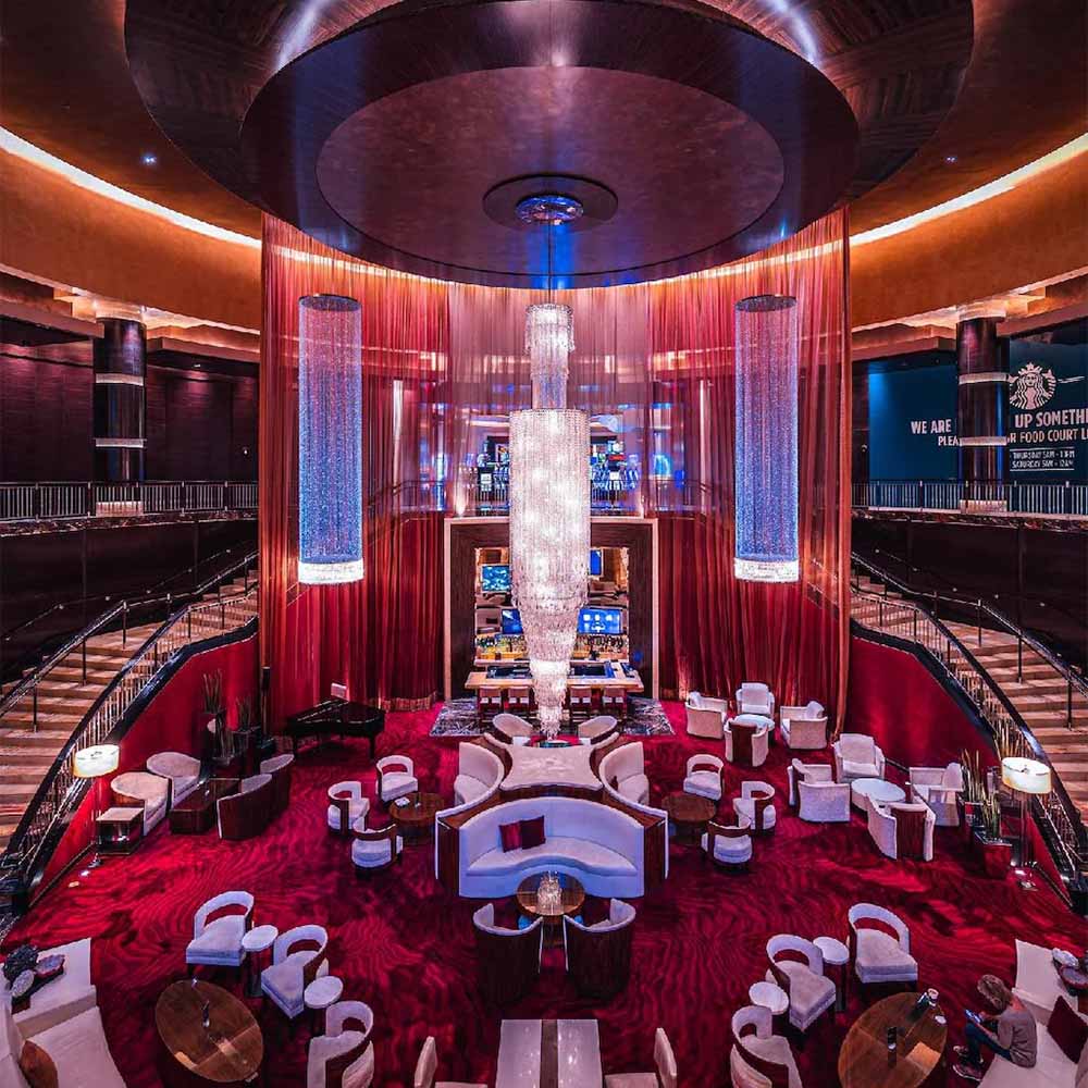 The entrance lounge at Red Rock