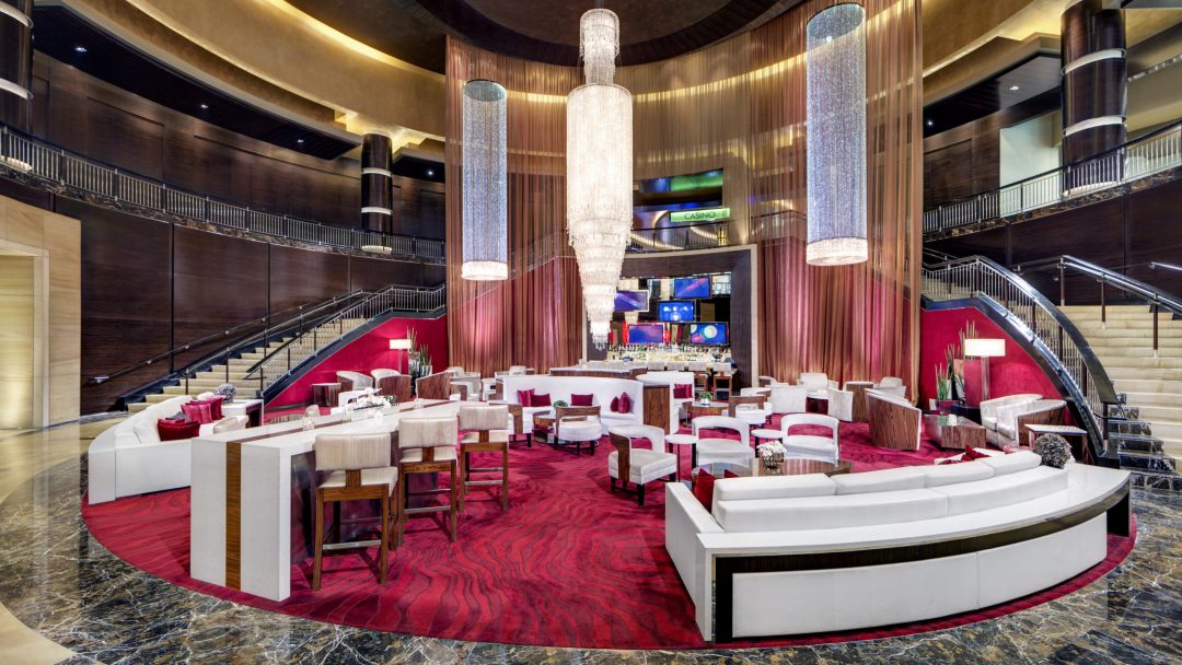 a photo of the lobby bar
